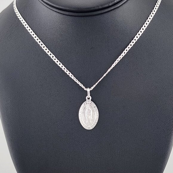 Sterling Silver Virgen de Guadalupe Pendant – Spiritual Gift - Picture 1 of 11